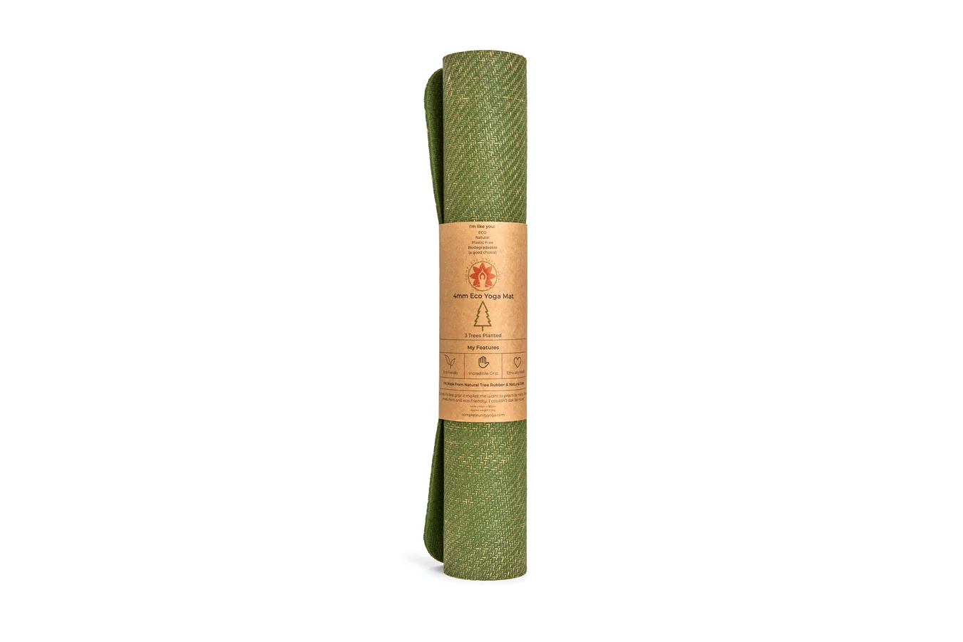 Complete Unity Yoga - 4mm Yoga Mat - Eco-friendly - Forrest Green - Image 5