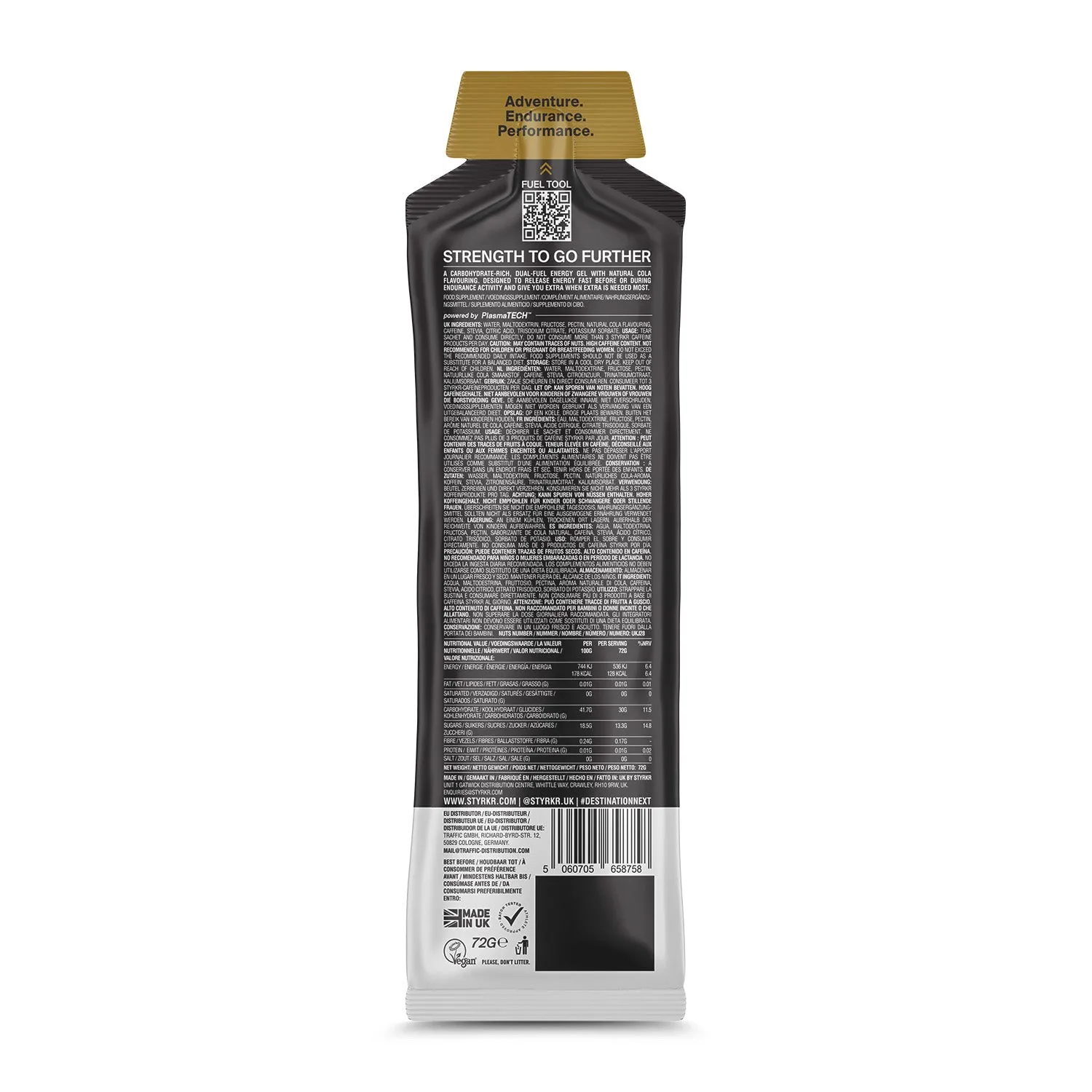 Styrkr - GEL30 Energy Gel - Caffeine+ Nitro+ & L-Citrulline - Image 5